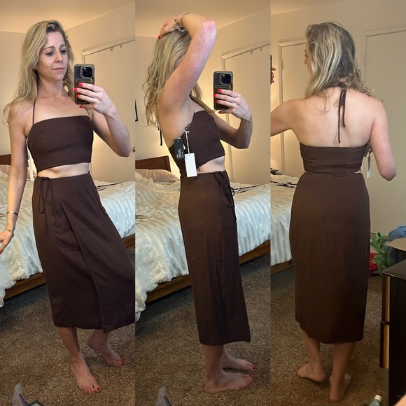 Reformation Brown Skirt Set - Picture 4 of 5